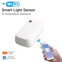 tuya wifi smart light sensor battery powered smart home lightcurtain automation control outdoor waterproof smartlife app