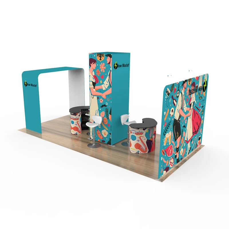 Портативный 3*6 м выставочный баннер фон стенд Выставка складной стенд|Флаги