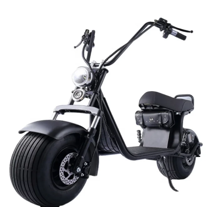 

2023 Factory Price Adult Fat Tire Citycoco 2000w Black 24ah Lights European USA Warehouse Adult Electric Citycoco Motorcycle