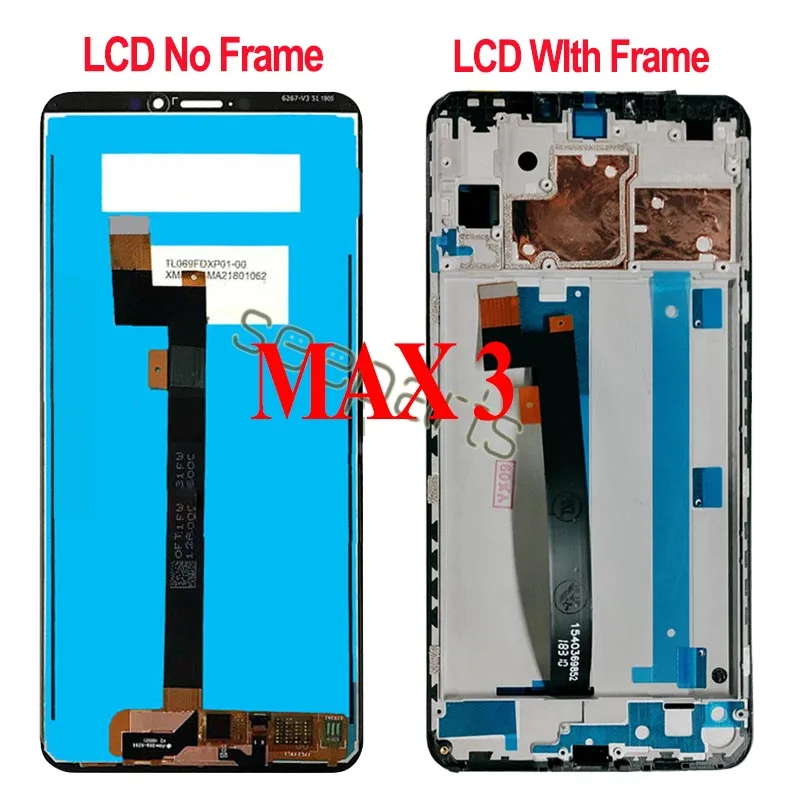 ЖК дисплей для Xiaomi Mi Max 3 дигитайзер сенсорного экрана в сборе 2 сменный экран Max3