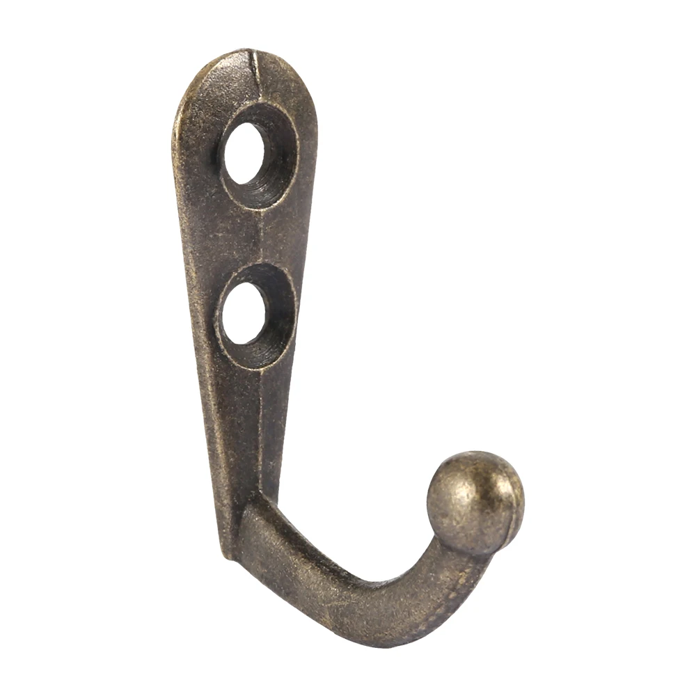 40 шт./лот одинарный крючок мини размер настенная Ретро вешалка для одежды шляпы