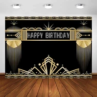 great gatsby theme birthday party backdrop roaring 20s retro 1920s photo booth backdrop for adults birthday party decorations