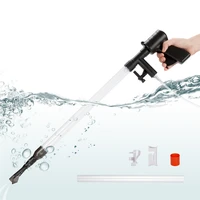 luxbird aquarium siphon fish tank vacuum gravel cleaner kits quick water changer with air pressing button terrarium accessories