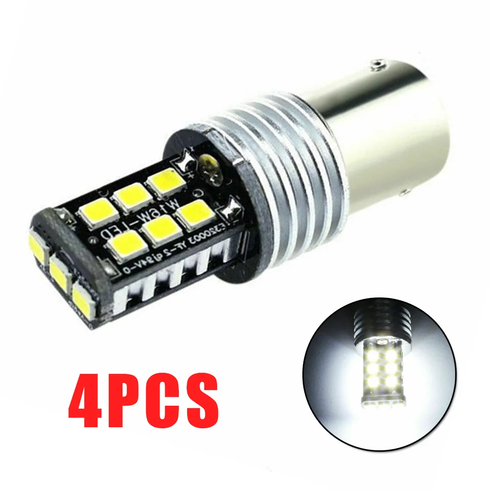 

360 ° Светодиодная лампа 6500k аксессуар DC 12V Tail 1156 BA15S 15-SMD 4X Canbus