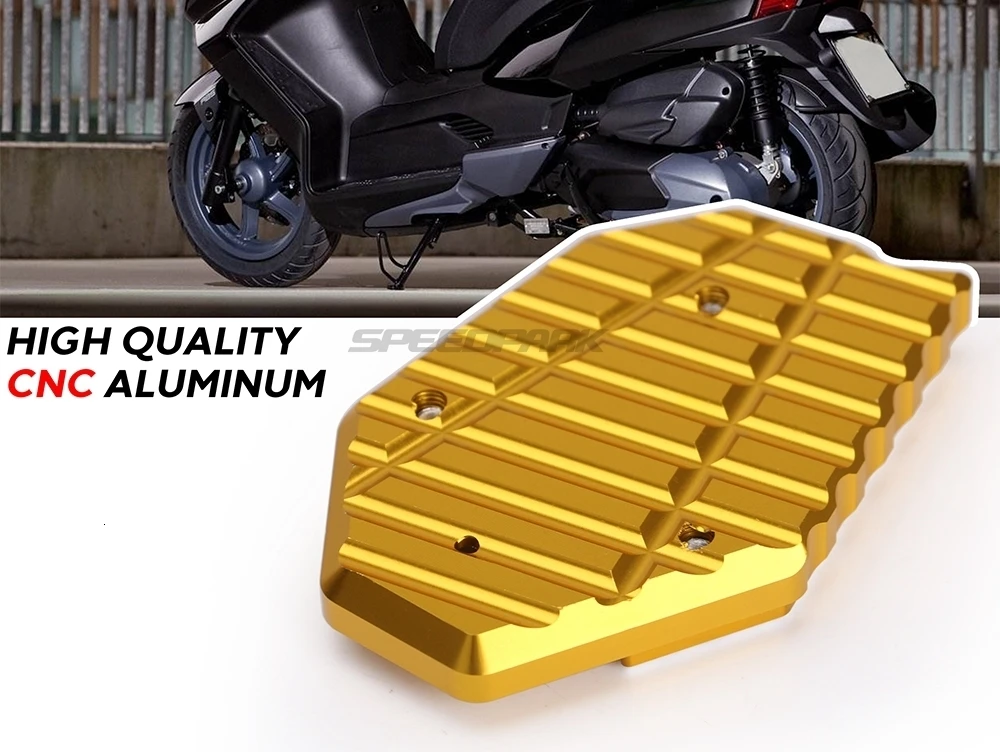 Для KYMCO Downtown 200i 300i 350i 300 350 мотоциклетная обувь расширение Pad CNC алюминиевая боковая стойка кронштейн расширение плиты Pad