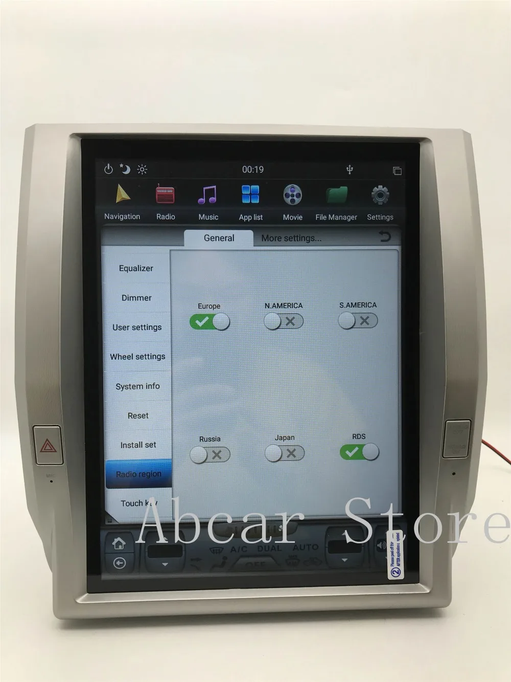 12,1 ''Tesla стиль Android 8,1 автомобильный dvd-плеер gps навигация для Toyota tundra 2011- PX6 стерео Мультимедиа радио рекордер