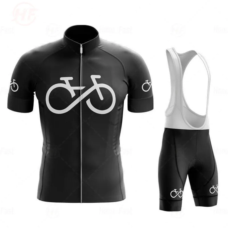 Summer Cycling Clothes Outdoor Riding Bike MTB Clothing Short Sleeve Sportswear Suit Men Cycling Jersey Bib Pant Triathlon