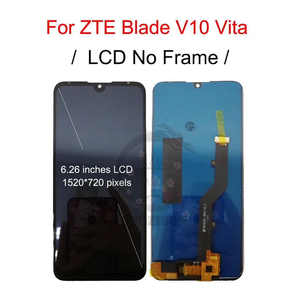 Kup LCD Z Ramką Do ZTE Blade V10 LCD V10 Vita Ekran Wyświetlacza Czujnik Panelu Dotykowego Wymiana Zespołu Digitizer V10vita Wyświetlacz