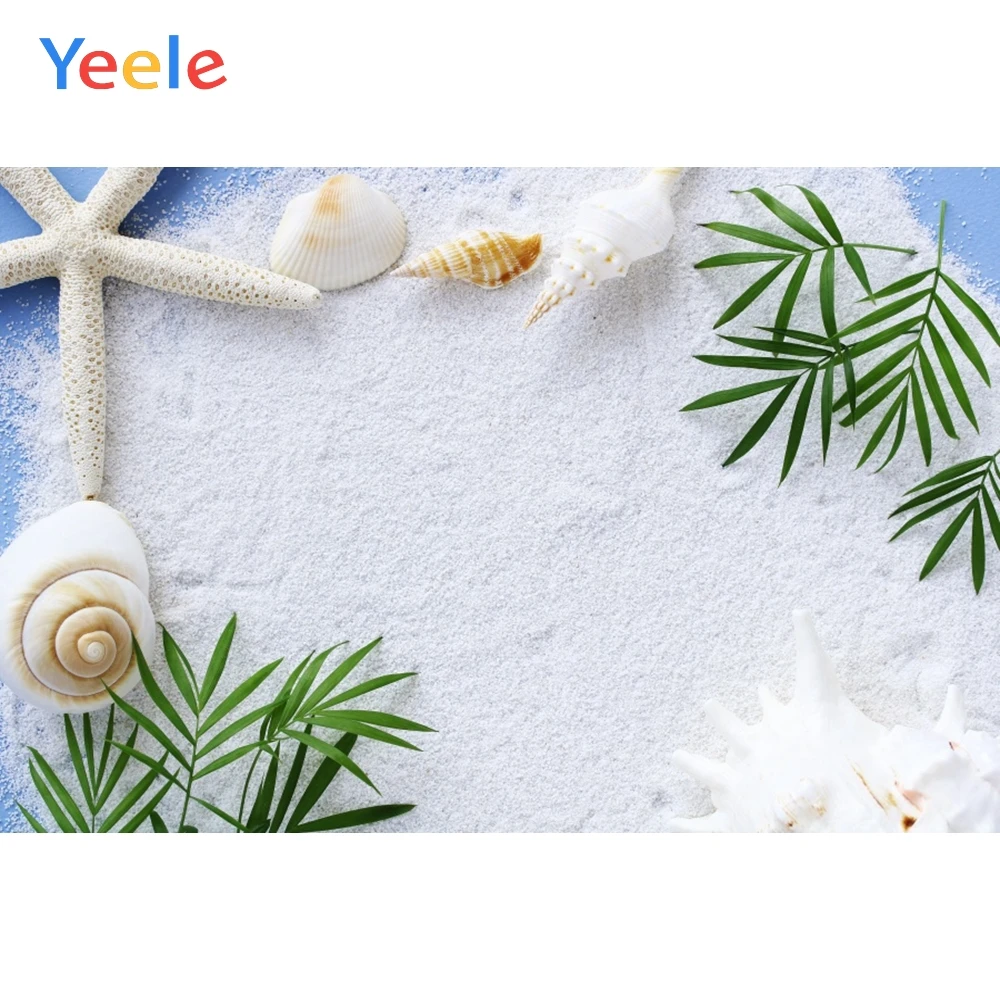 Yeele Backdrops for Photography Wooden Board Starfish Conch Sand Backgrounds Portrait Photophone Photographic Photo Studio Props