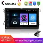 Автомобильный мультимедийный плеер Camecho 2 din, Android, радио, GPS, AndroidIOS, Mirror Link для VWVolkswagenGolfPoloPassatb7b6Skoda