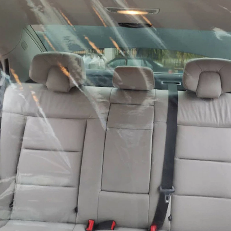 

1.4*2/1.8M Car Taxi Isolation Film PVC Transparent Cockpit Anti-Fog Dust Proof Anti-Droplet Driver Protector Cover Full Surround