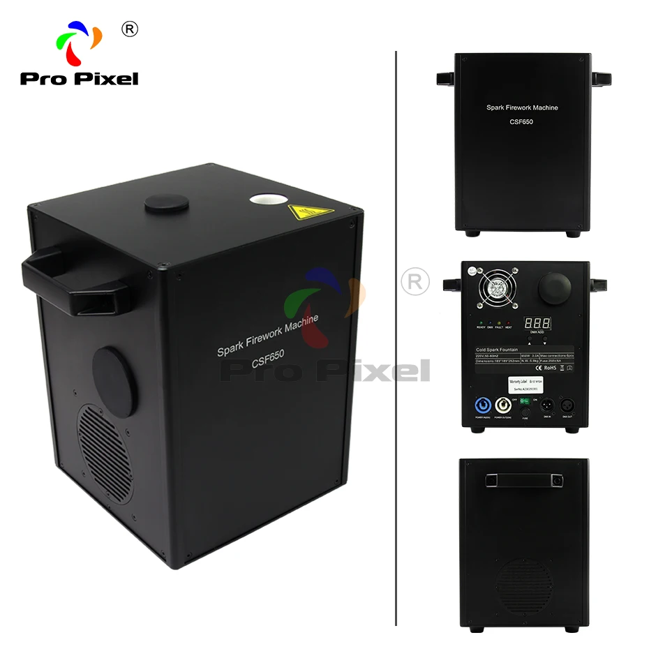 6pcs And 30 Bags Ti Powder 650W Stage Effects Mini Cold Spark Machine Wedding Fountain DMX Fireworks Sparkler | Освещение