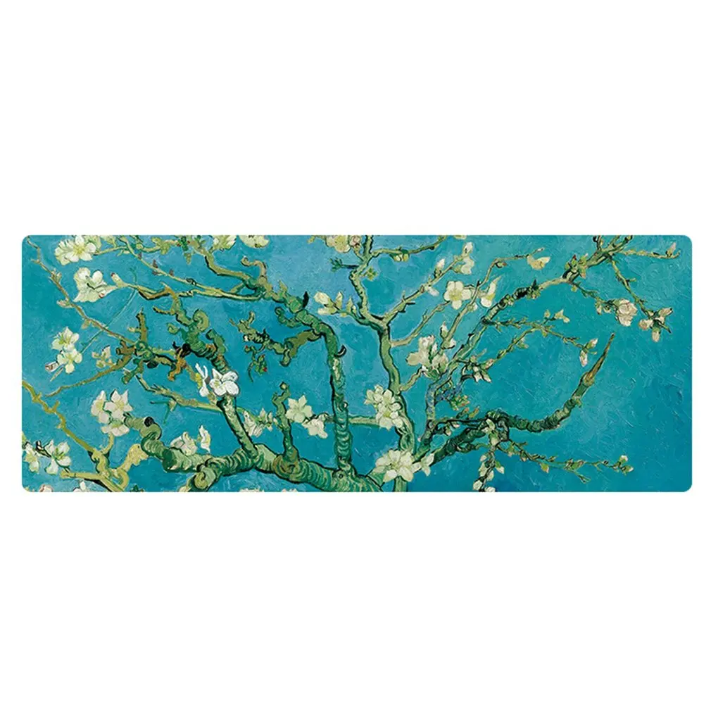 

Extra Large Mouse Pad Gaming Mousepad Anti-slip Van Gogh oil painting Gaming Mouse Mat with/without Locking Edge Four Size