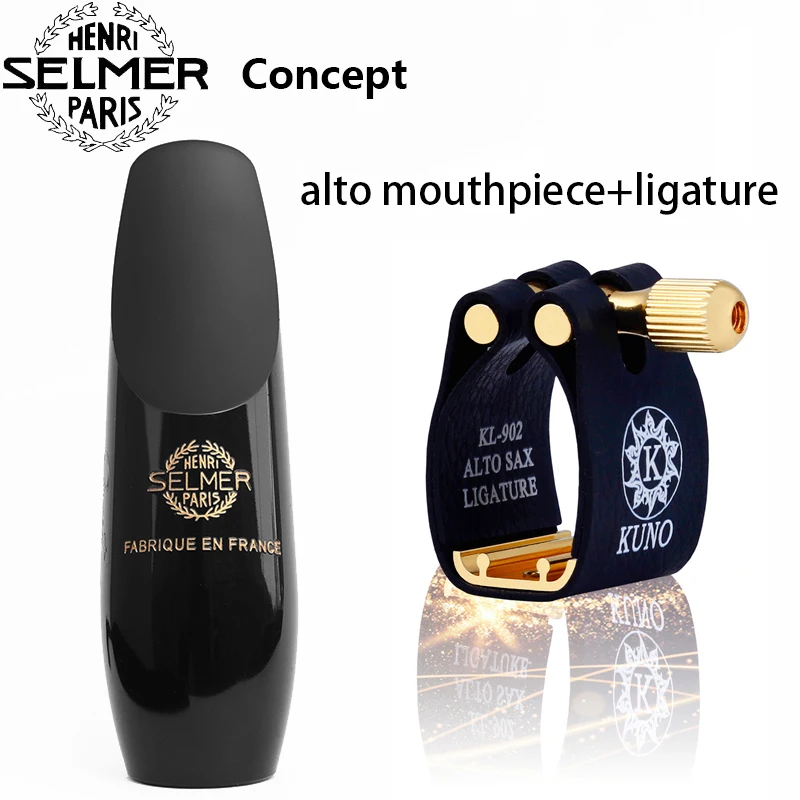 SELMER Sax бакелит мундштук сопрано альт тенор концепция - Цвет: Alto and ligature