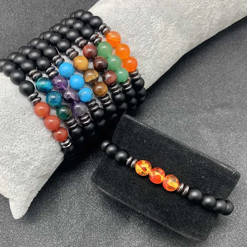 Талисманы огненный агат натуральный камень браслет ювелирные изделия для женщин