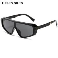 women one piece goggle sunglasses for men brand designer retro black sun glasses female shades eyewear uv400 oculos de sol h176