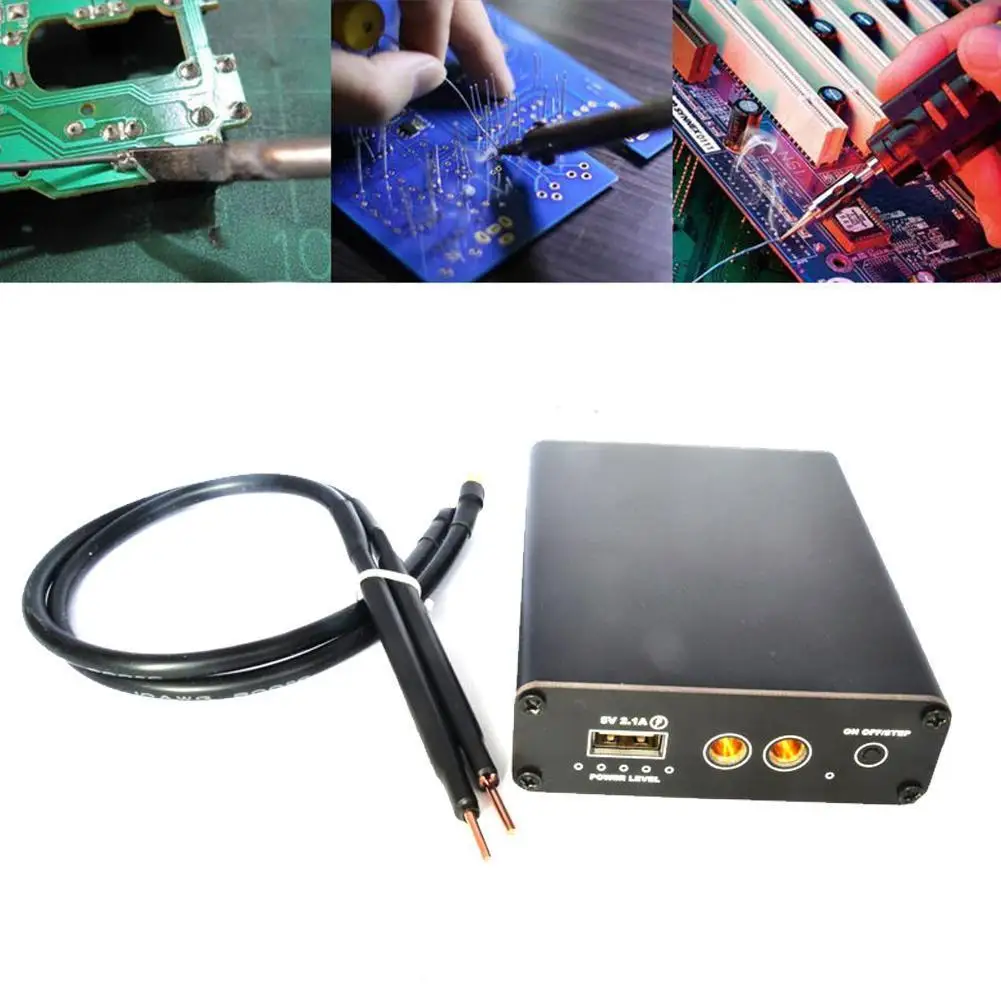 

Portable Spot Welder 5 Gears Adjustable Mini Spot Welding Machine For 18650 Battery Spot Welding Machine Tool 2.1A Fast Charge