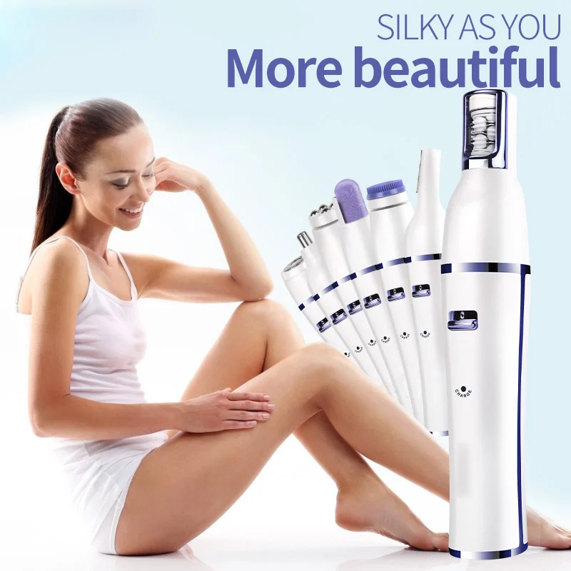 Женский безболезненный Электрический эпилятор USB-зарядка удаление волос в