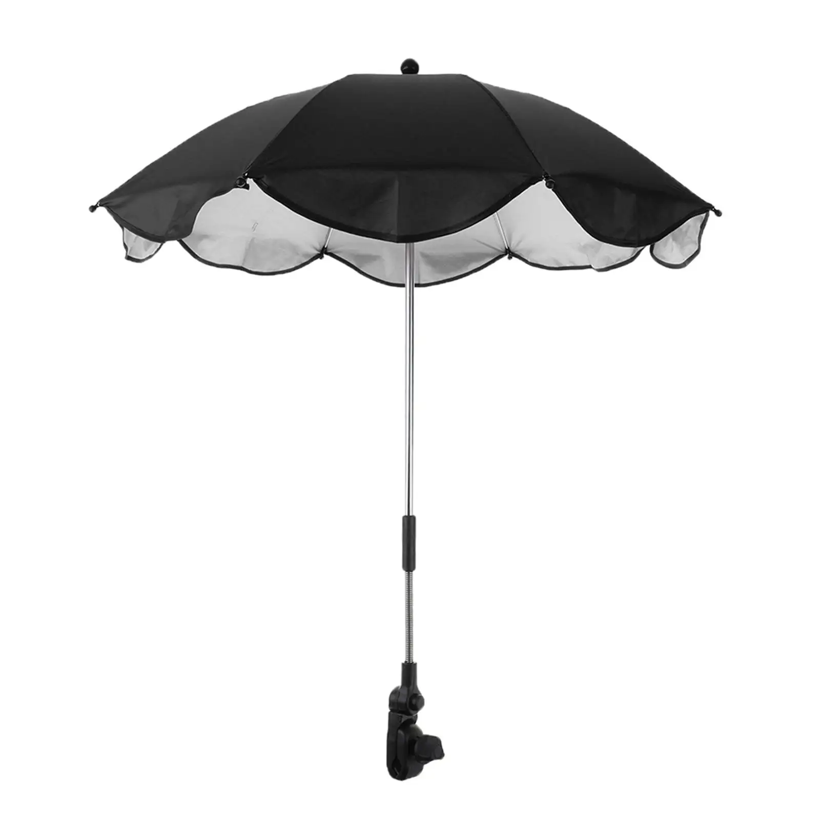 Крепление для зонтов на коляску для малышей с регулировкой, складное, 360 градусов, защита от дождя и солнца для прогулочных колясок.