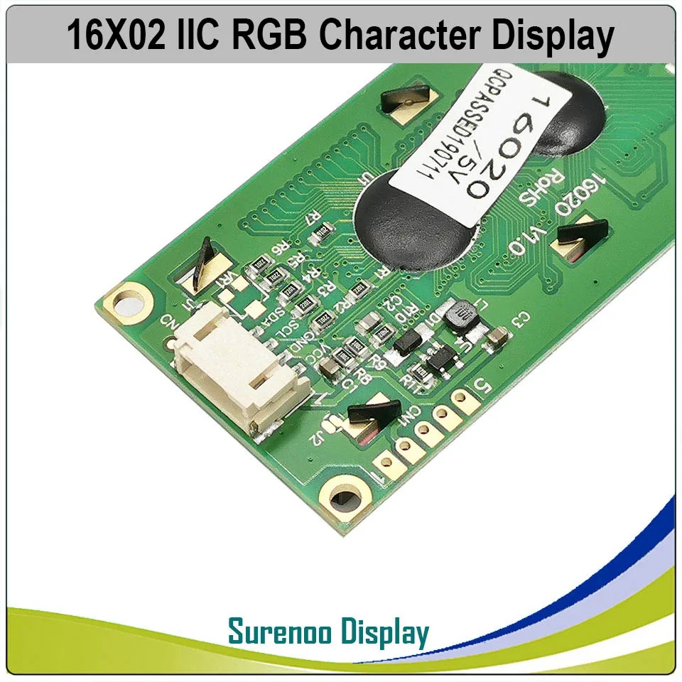 Последовательный модуль для IIC I2C FSTN 162 16X2 1602 3,3-5 В, позитивный отрицательный символ, ЖК-дисплей, экран, панель LCM с RGB-подсветкой (art.: 3a359a33a2c) - 3a359a33a2c