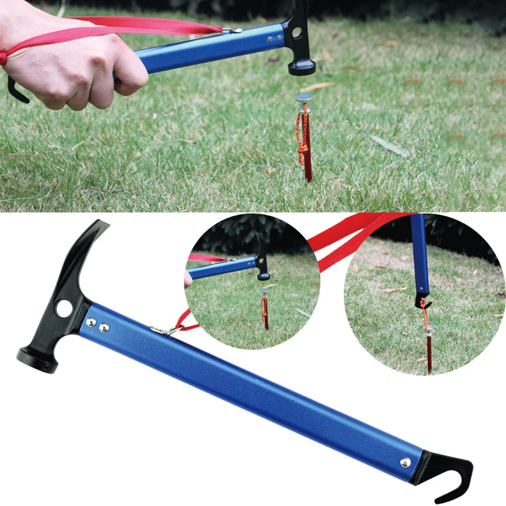 Многоцелевой колья для палатки крючок молоток из высокоуглеродистой стали