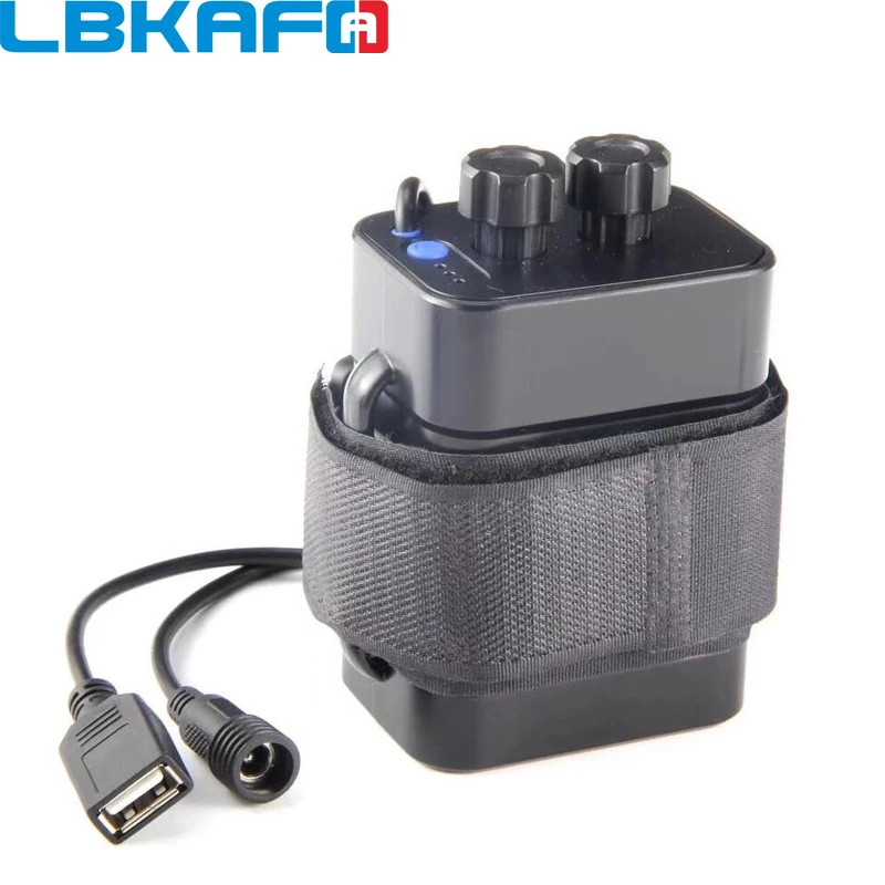 LBKAFA רגיל עמיד למים 4/6*18650 סוללה מחזיק עבור אופני LED אור 8.4/12v תיבת אחסון מקרה שכבות חוט עופרת Rechargable
