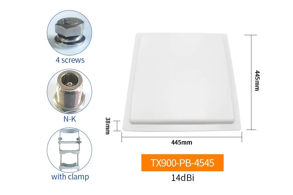 best rak miner antenna LoRa 868 MHz Panel Antenna Directional 915 MHz Antennas for RFID Reader 900 MHz Long Range Antenna for Lorawan High Gain Aerial the best communication antenna