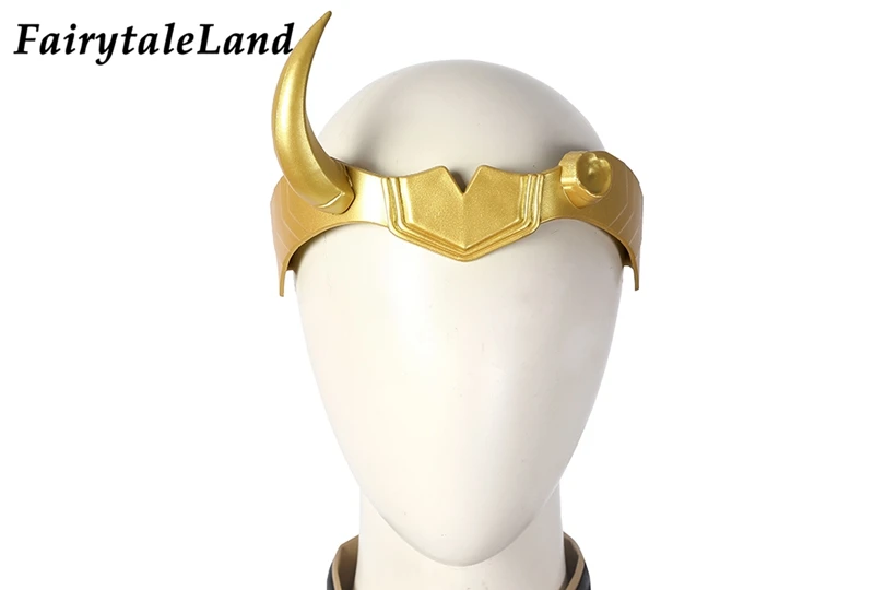 halloween loki cosplay accessories superhero helmet lady loki horns mask fancy head wear free global shipping