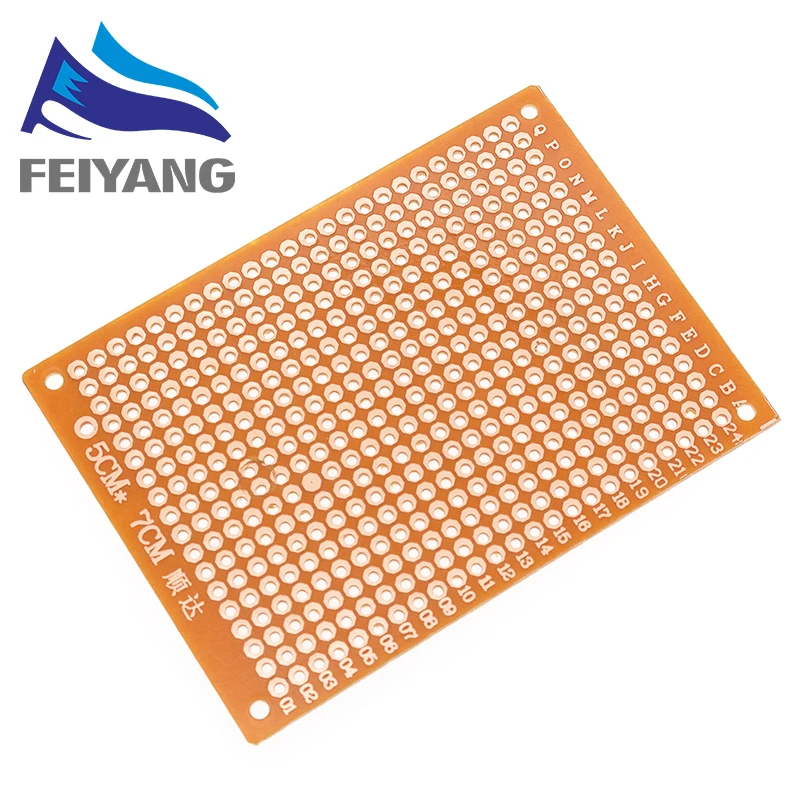 10 шт. 5*7 PCB 5x7 5 см 7 DIY Прототип бумаги универсальная плата желтая | Электронные