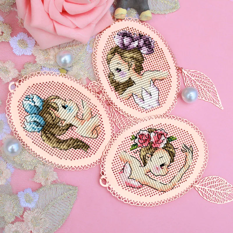 Маленький принц 2 ремесла Стич Вышивка крестом металлическая Закладка Рукоделие