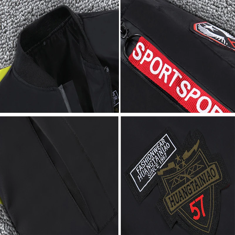 

Men's bomber jacket men's oversized jacket hip hop streetwear men's loose jacket baseball uniform fashion casual jacket clothes