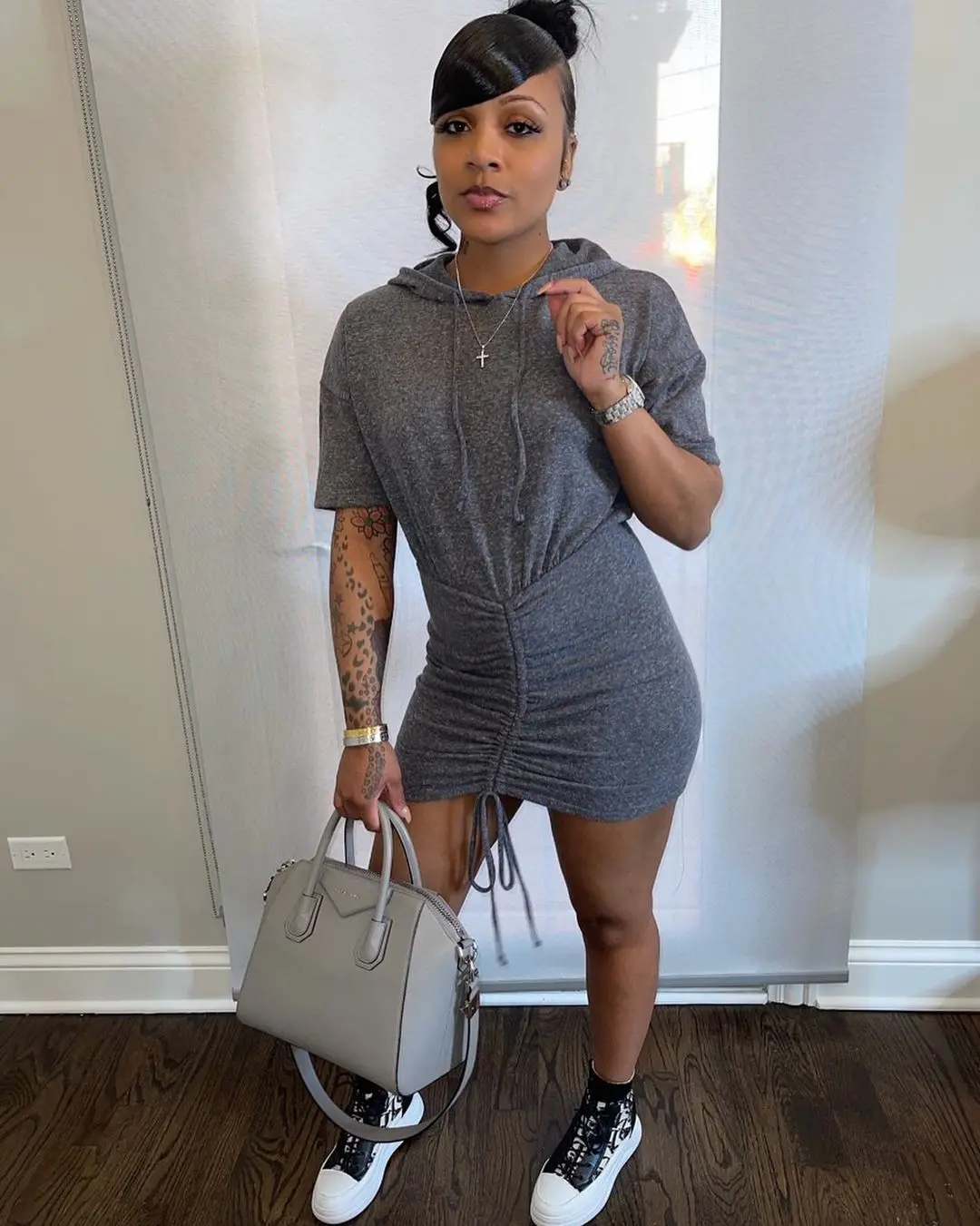 Женское облегающее платье с коротким рукавом плиссированное хлопковое мини