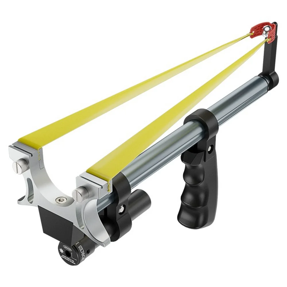 

High Precision Powerful Slingshot Stainless Steel Long Rod Telescopic Sling Shot Outdoor Tactical Game Hunting