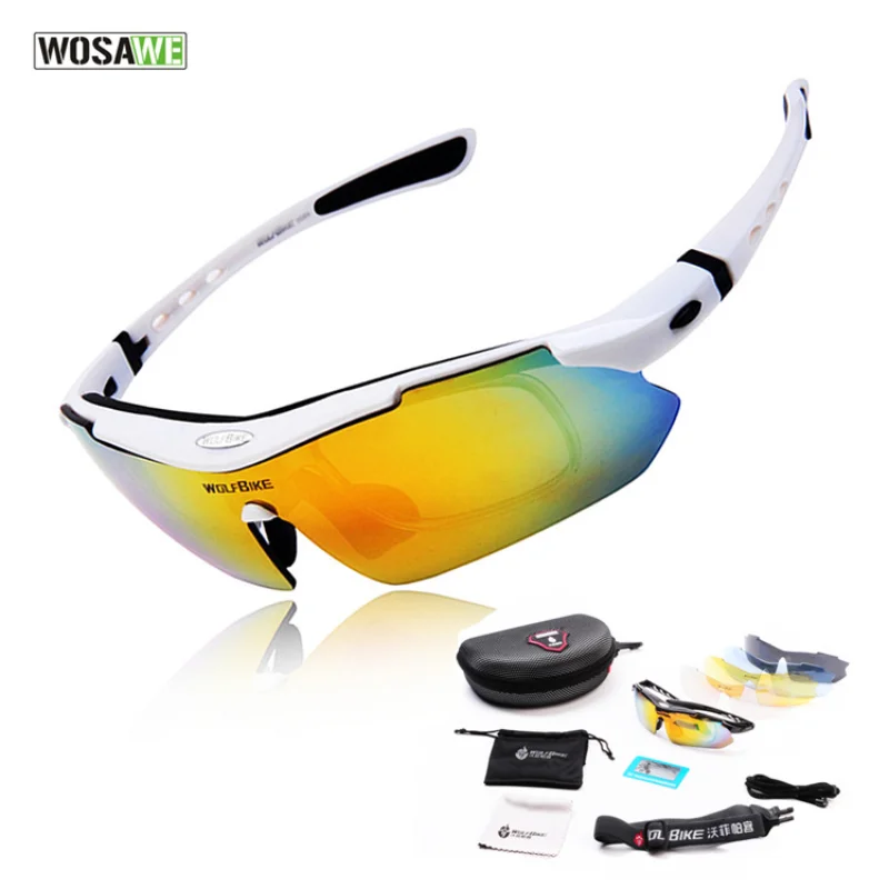 

WOSAWE cycling glasses movement conjoined glasses polarized goggles uv protection