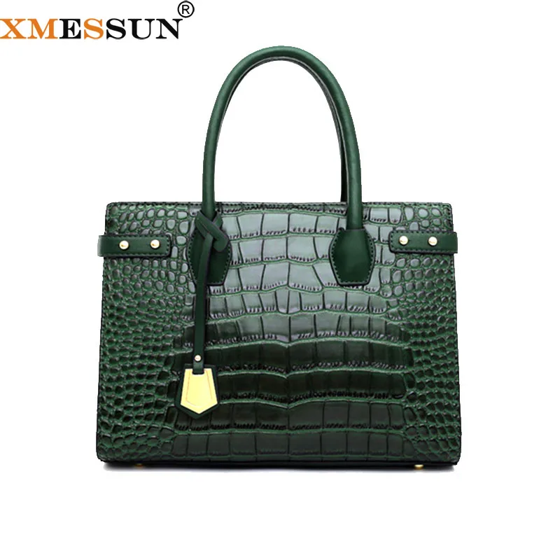 XMESSUN женские сумки с крокодиловым узором дизайнерская Ретро Высококачественная