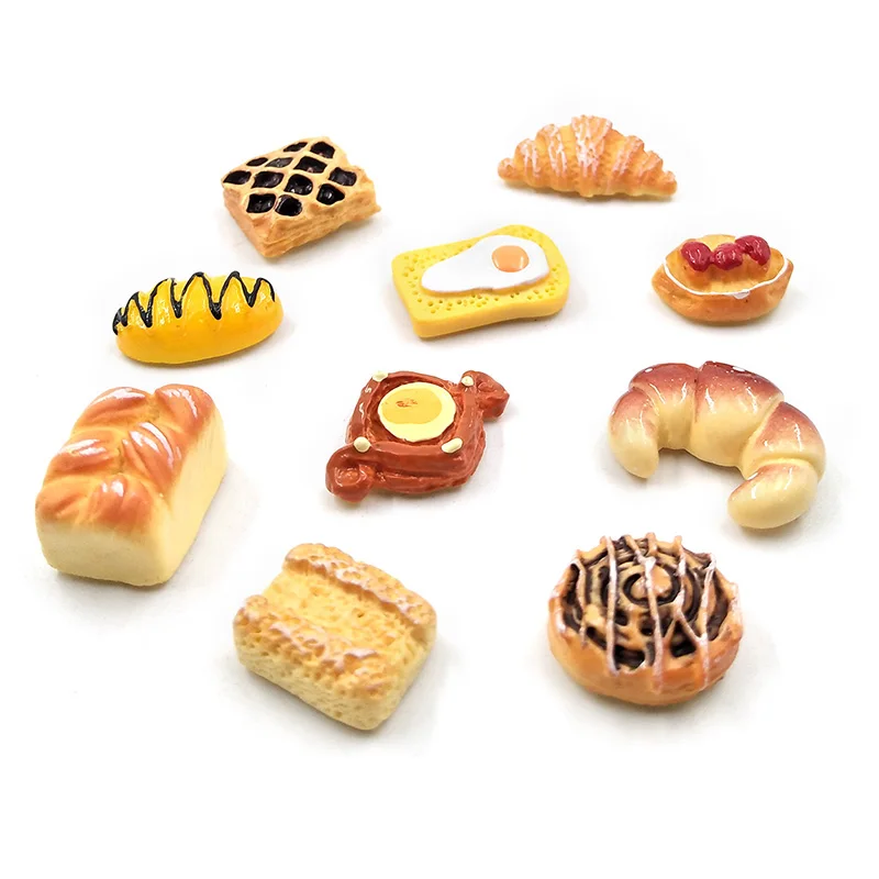 10pcs Breads DIY Bean смолы магниты на холодильник креативный сувенир с мультипликационным героем холодильники магнитный стикер сообщений домашний декор кухонные аксессуары - Цвет: 10pcs Breads