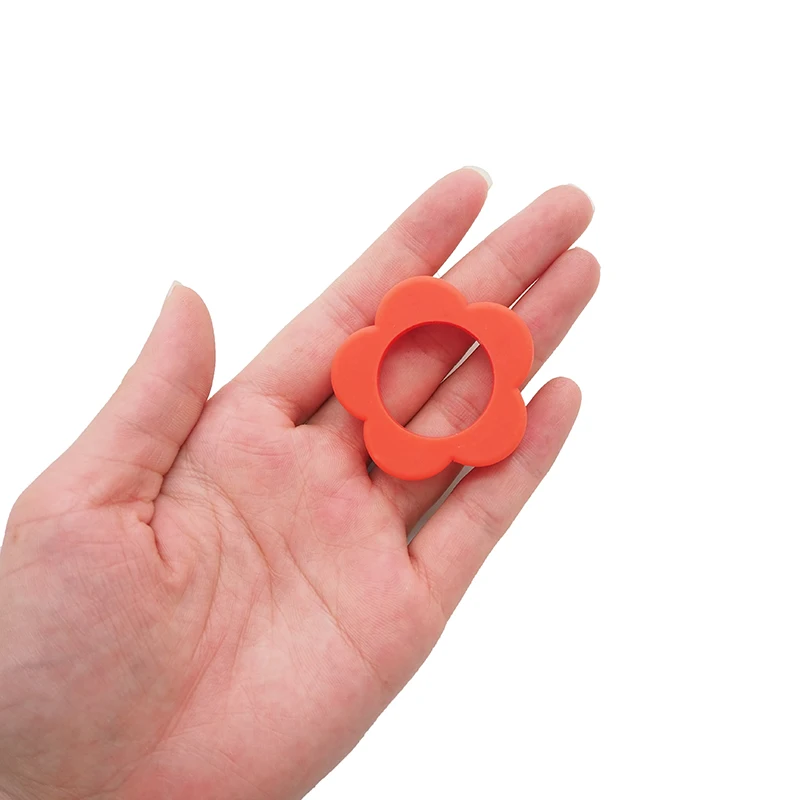 Chenkai 50 шт. силиконовая подвеска в виде цветка от солнца Прорезыватель для зубов