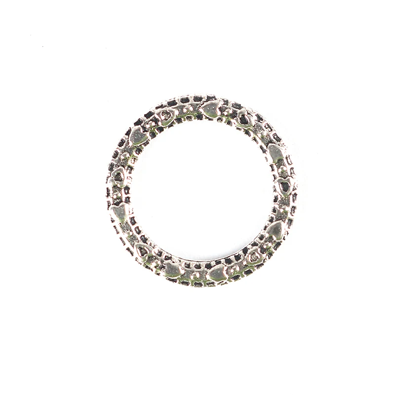DoreenBeads цинковый металлический сплав металлическое кольцо круглые серебряные