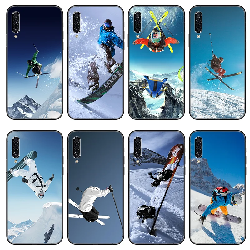 

Лыжный чехол для телефона Xiaomi mi 9 lite redmi K30 K40 7A 8A 9A 9C, чехол-подставка для телефона, черный чехол для телефона 8T 7 8 9 5 Pro