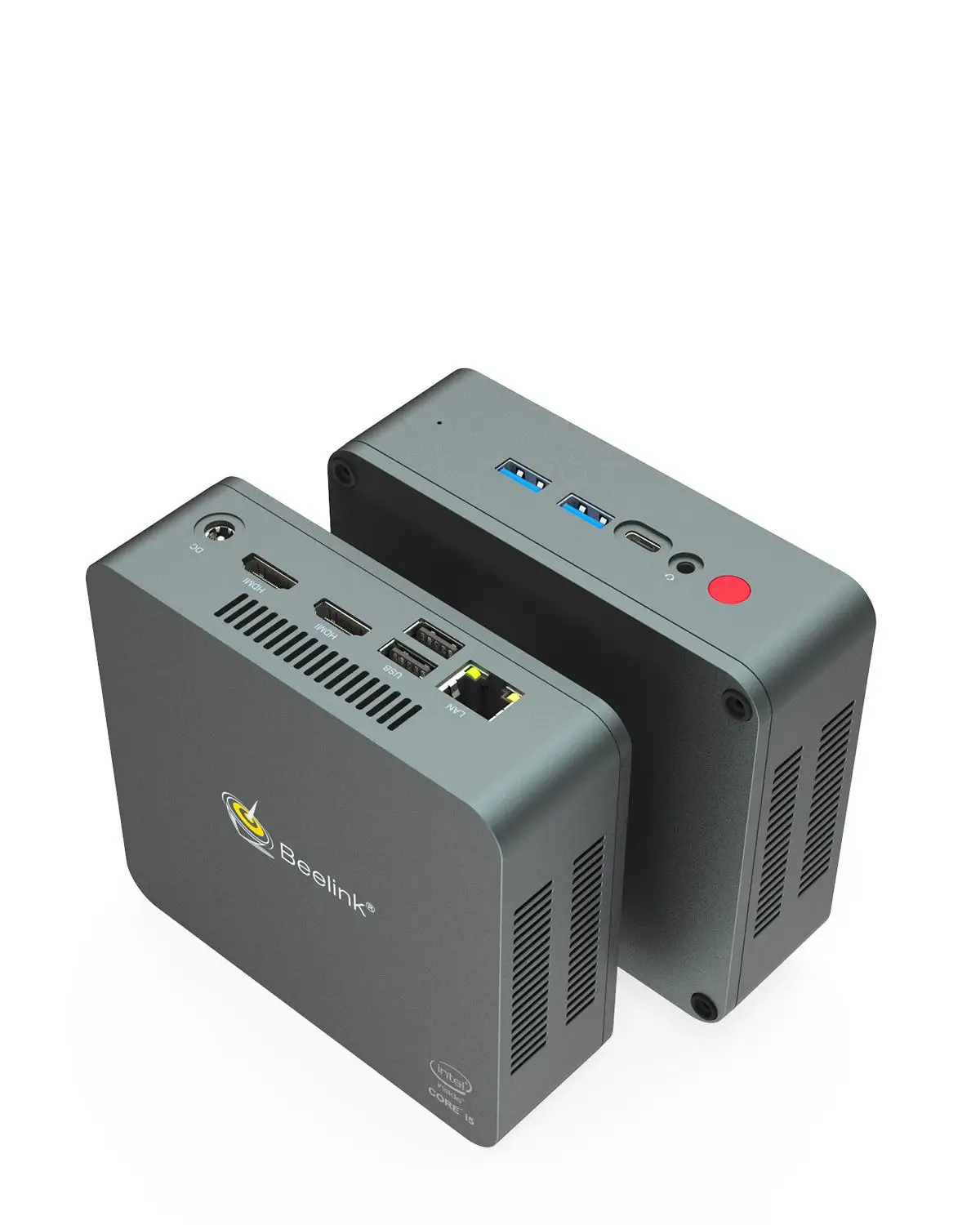 Beelink U57 Мини ПК Intel Broadwell i5 5257U Win10 8G 128 Гб/256 ГБ/512 ГБ/1 ТБ USB3.0 BT4.0 Тип C двойной WI FI 2 4G + 5 12V