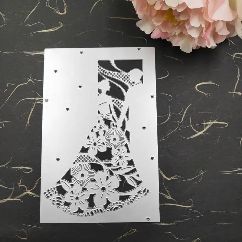 Свадебное платье металлические режущие штампы Трафаретный Скрапбукинг диальбом