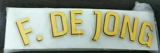 Домашний F. DE JONG GRIEZMANN PIQUE COUTINHO ARTHUR SUAREZ MESSI O. DEMBELE VIDAL I. RAKITIC TER STEGEN именной патч, значок