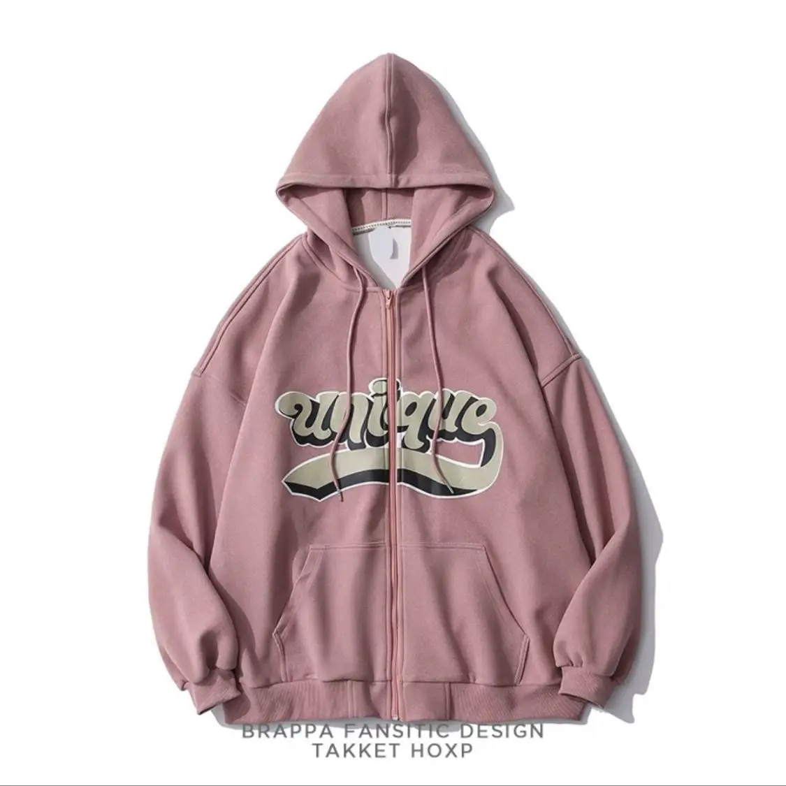 Европейские и американские толстовки на молнии с надписью Женский уличный