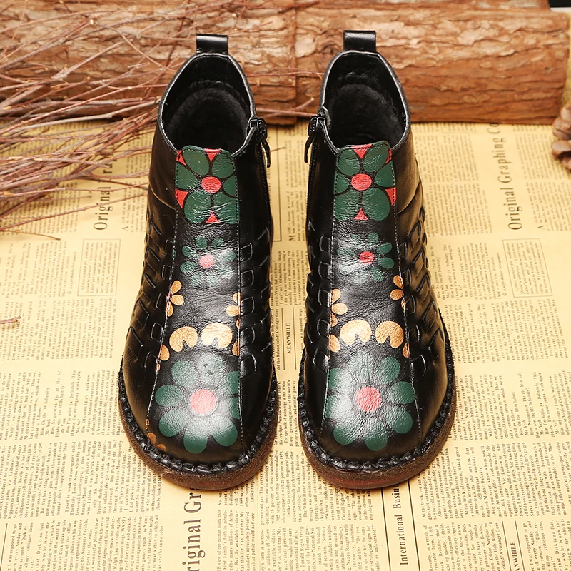 TIMETANGFashion/зимние ботинки из натуральной кожи; женская обувь высокого качества на плоской подошве; Новинка года; Зимние ботильоны; женская теплая обувь на меху