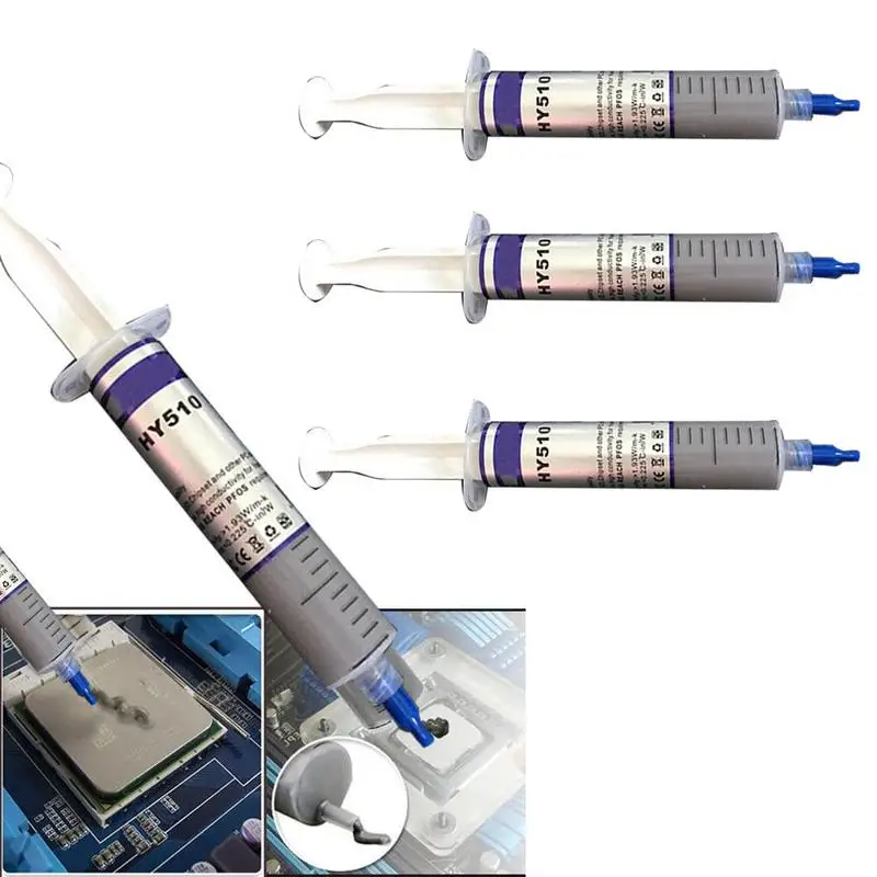 

1PC HY510 30g Gray Thermal Conductive Grease Paste Cooling For CPU Chipset GPU K3M5