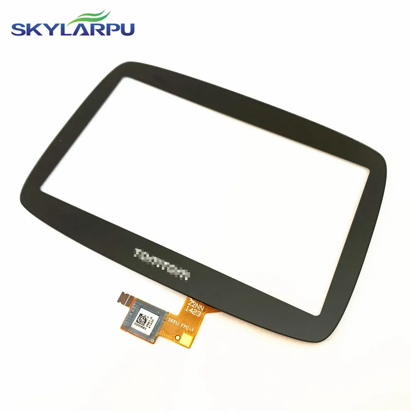 Skylarpu 4 3 дюймов 22NN 1423 емкостный сенсорный экран для TomTom Rider 5691J FPC-1 дигитайзер