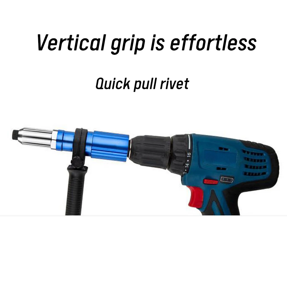 

Electric Rivet Gun Rivet Nut Gun Drill Adapter Core Pulling Riveting Conversion Head Riveting Tool Insert Nut Pull Rivet Tools