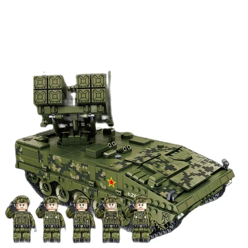 

Panlos 639005 Red Arrow 10 анти-Танк ракета основной боевой танк сборный Детский пазл маленькие частицы строительные блоки подарок