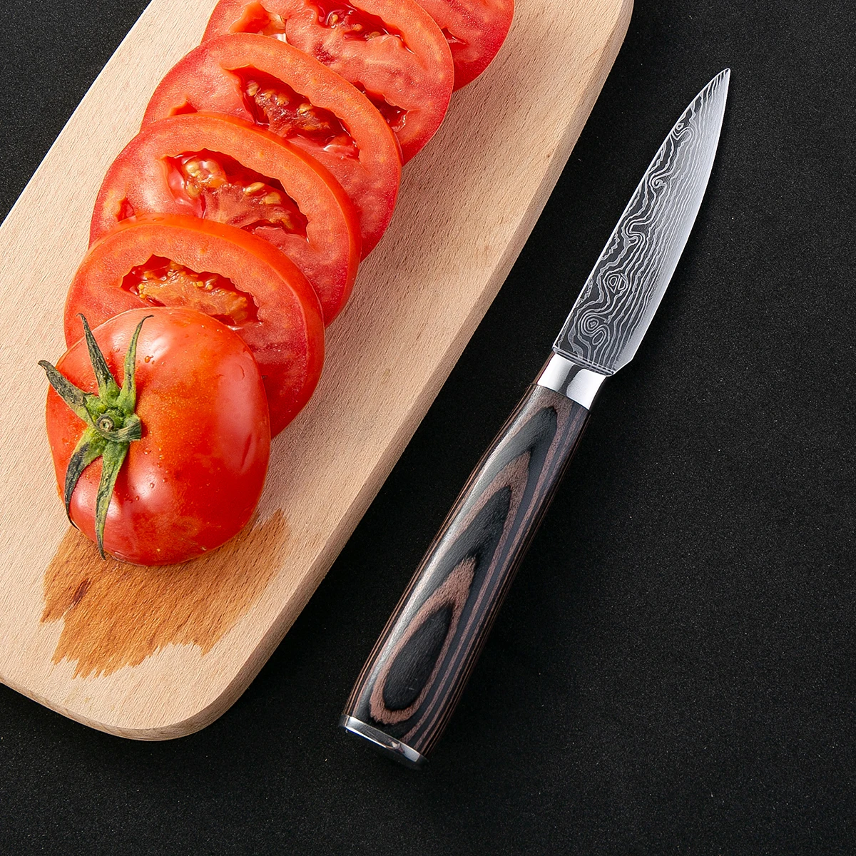 DAOMACHEN 8 комплектов кухонные ножи Лазерная Дамасская модель нож шеф повара острый