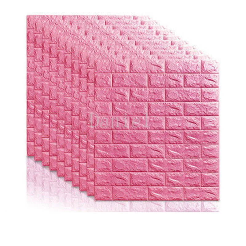 

Waterproof Self-adhesive Wallpaper 77*70 Cm 3d Wall Stickers Imitation Brick Bedroom Decoration Living Room Tv Background Decora